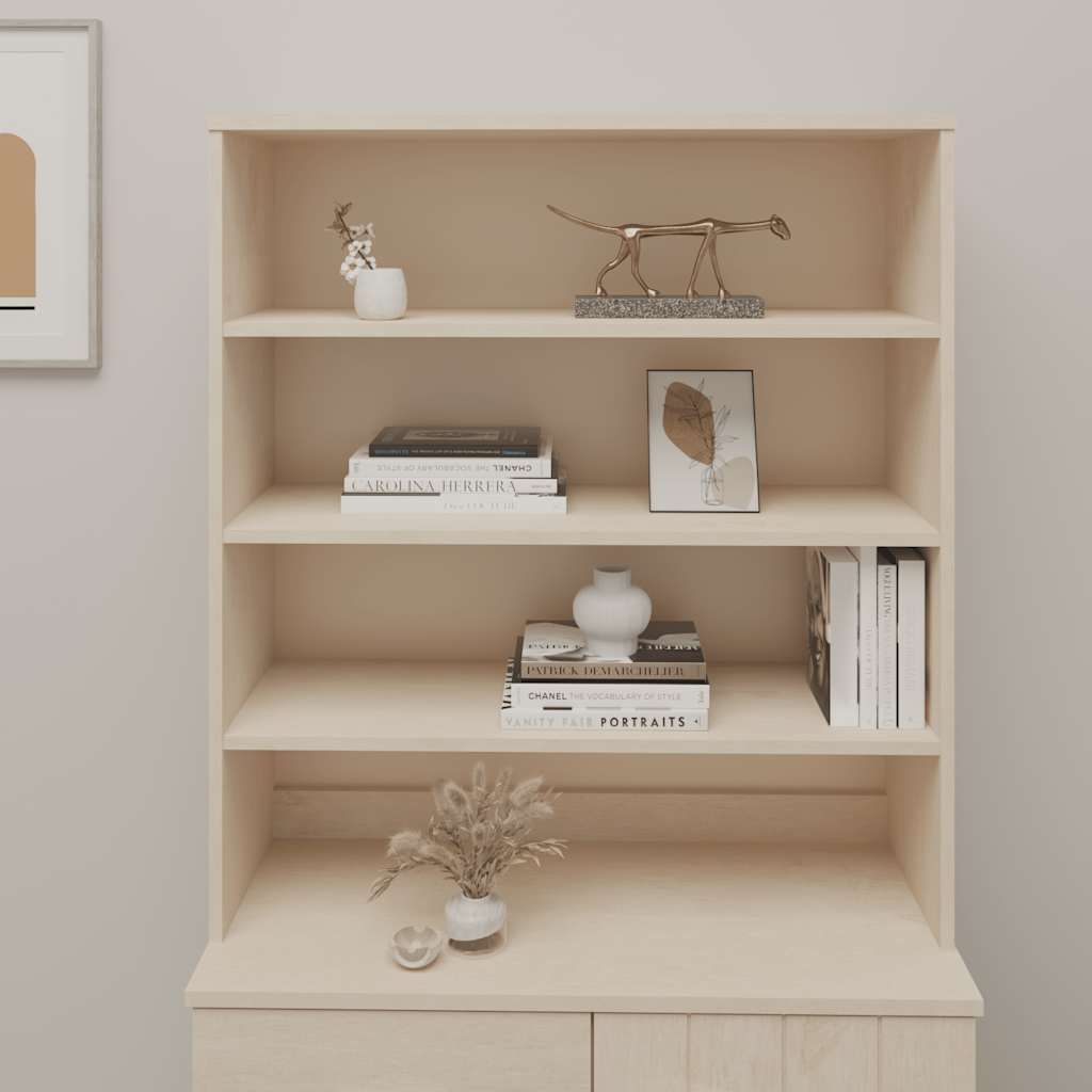 Overdel til skænk hamar 90x30x100 cm fyrretræ honningbrun - number 1.