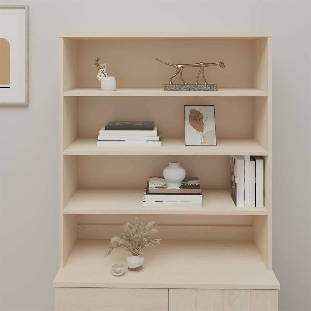 Overdel til skænk hamar 90x30x100 cm fyrretræ honningbrun - number 3.