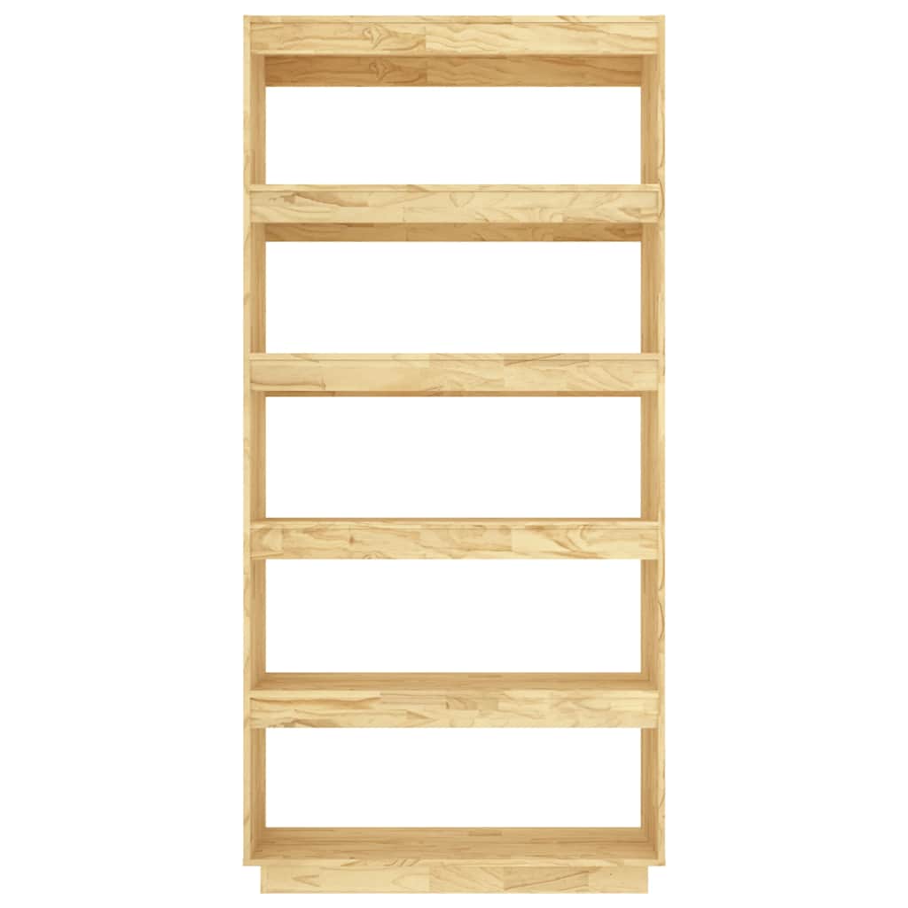 Bogreol/rumdeler 80x35x167 cm massivt fyrretræ - naturfarvet, 1, 167 cm, 80 cm - number 5.