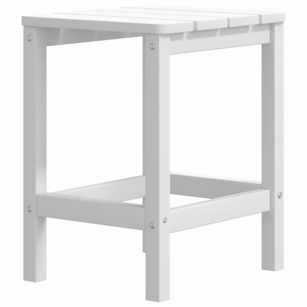 Adirondack-havebord 38x38x46 hdpe - hvid, 1 - number 2.