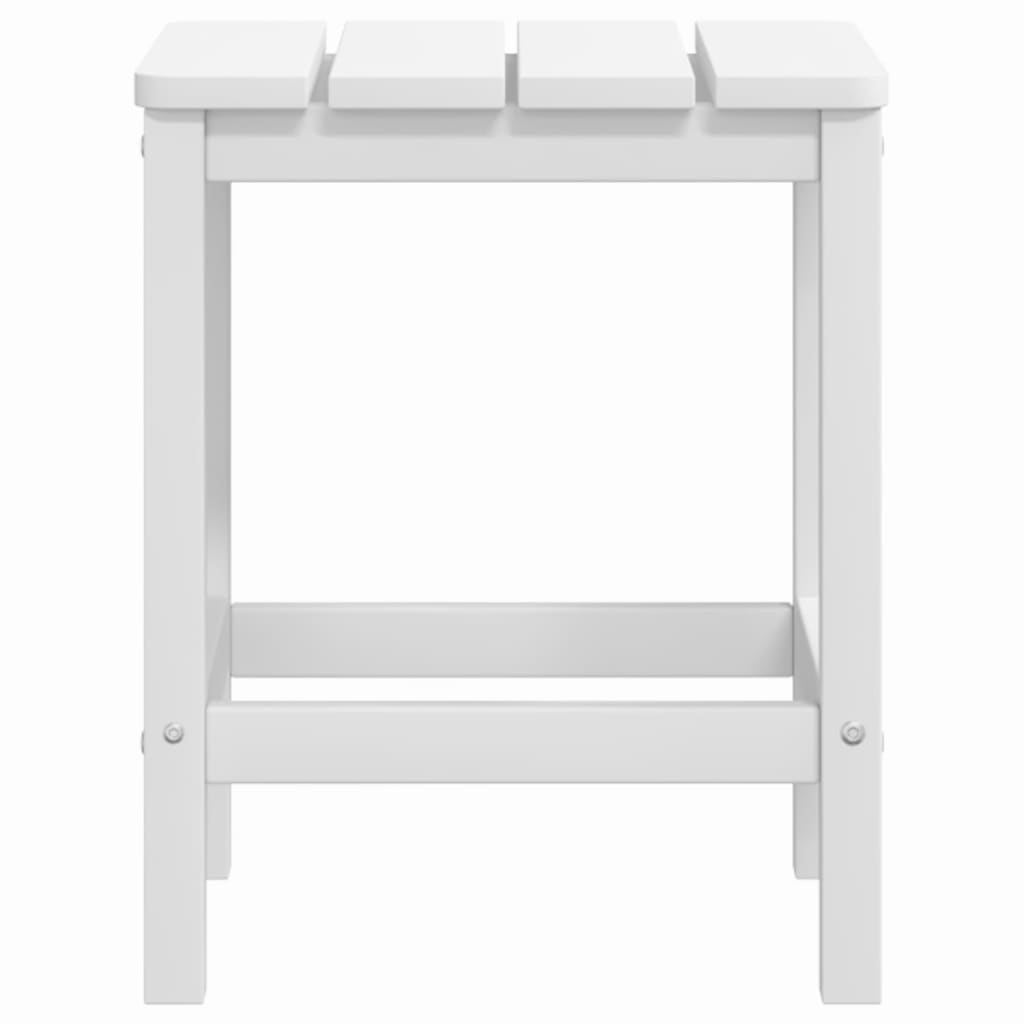 Adirondack-havebord 38x38x46 hdpe - hvid, 1 - number 5.