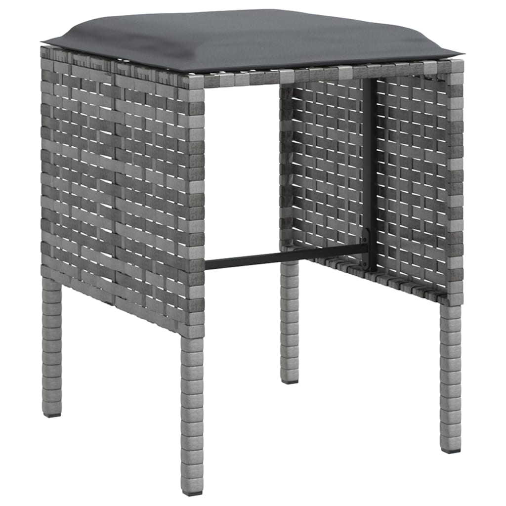 Sjedeća garnitura s jastucima 5 dijelova l poliratan - siva, 1 - number 9.