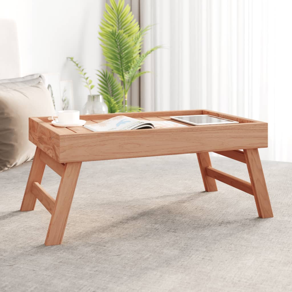 Foldbar bakke 55x35x25 cm massivt teaktræ - number 1.