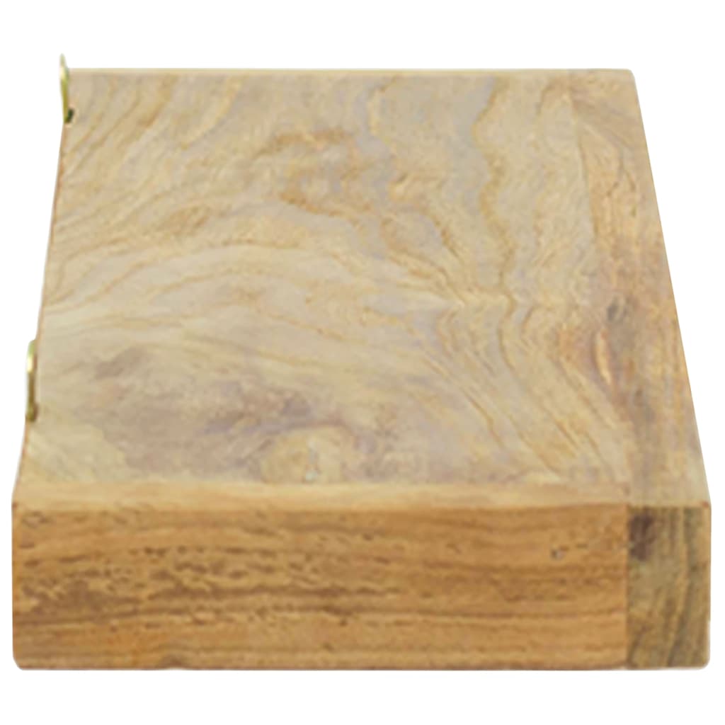 Półki ścienne 2 szt. solid teak tree - 60 x 15 x 4 cm, 1 - number 4.