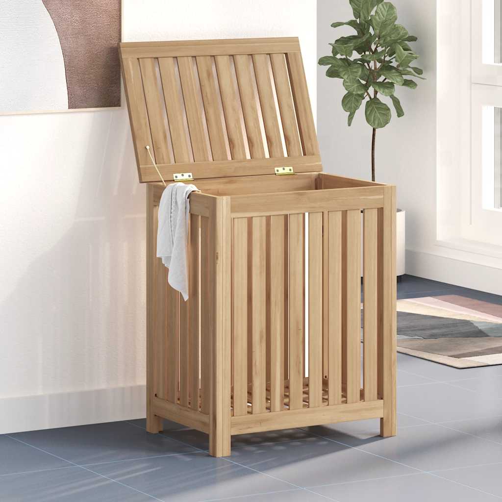 Laundry basket solid teak wood - 50 x 35 x 60 cm, 1 - number 1.