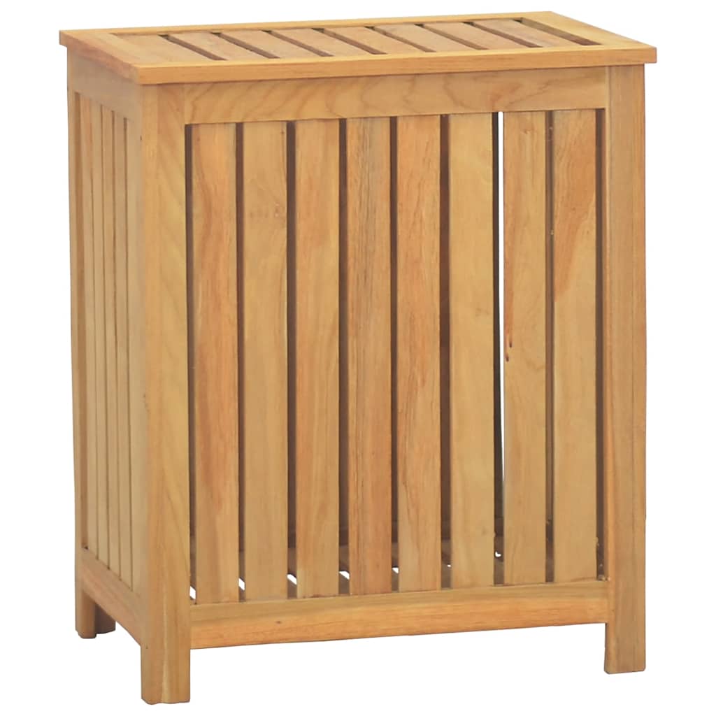 Laundry basket solid teak wood - 50 x 35 x 60 cm, 1 - number 3.