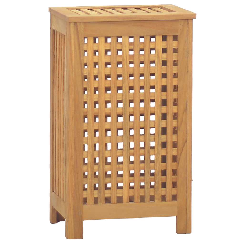 Laundry basket solid teak wood - 35 x 25 x 60 cm, 1 - number 3.