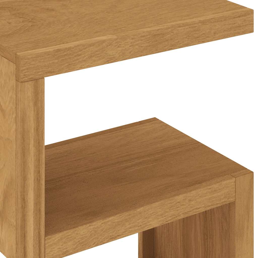 Sidebord 45x30x60 cm massivt teaktræ - number 7.
