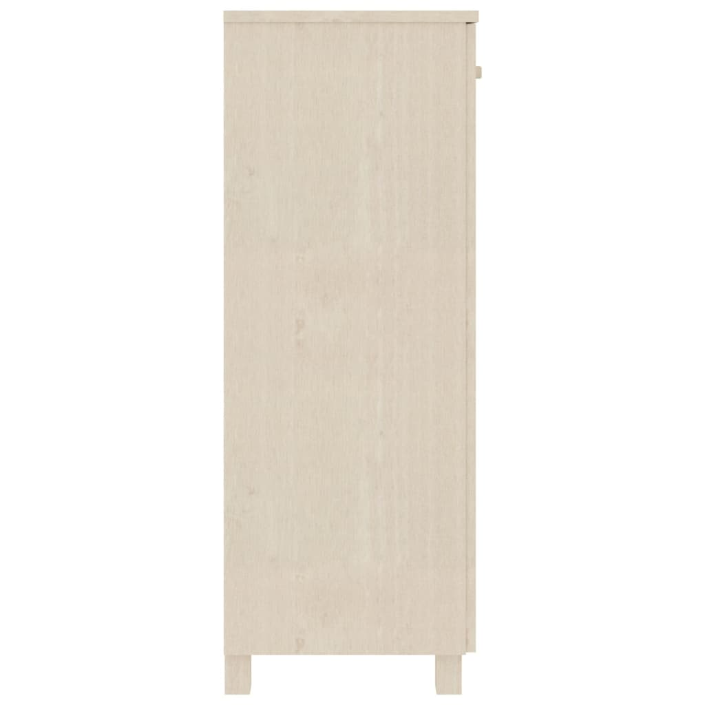 Shoe cabinet hamar 85x40x108 cm solid pine honey brown - number 4.