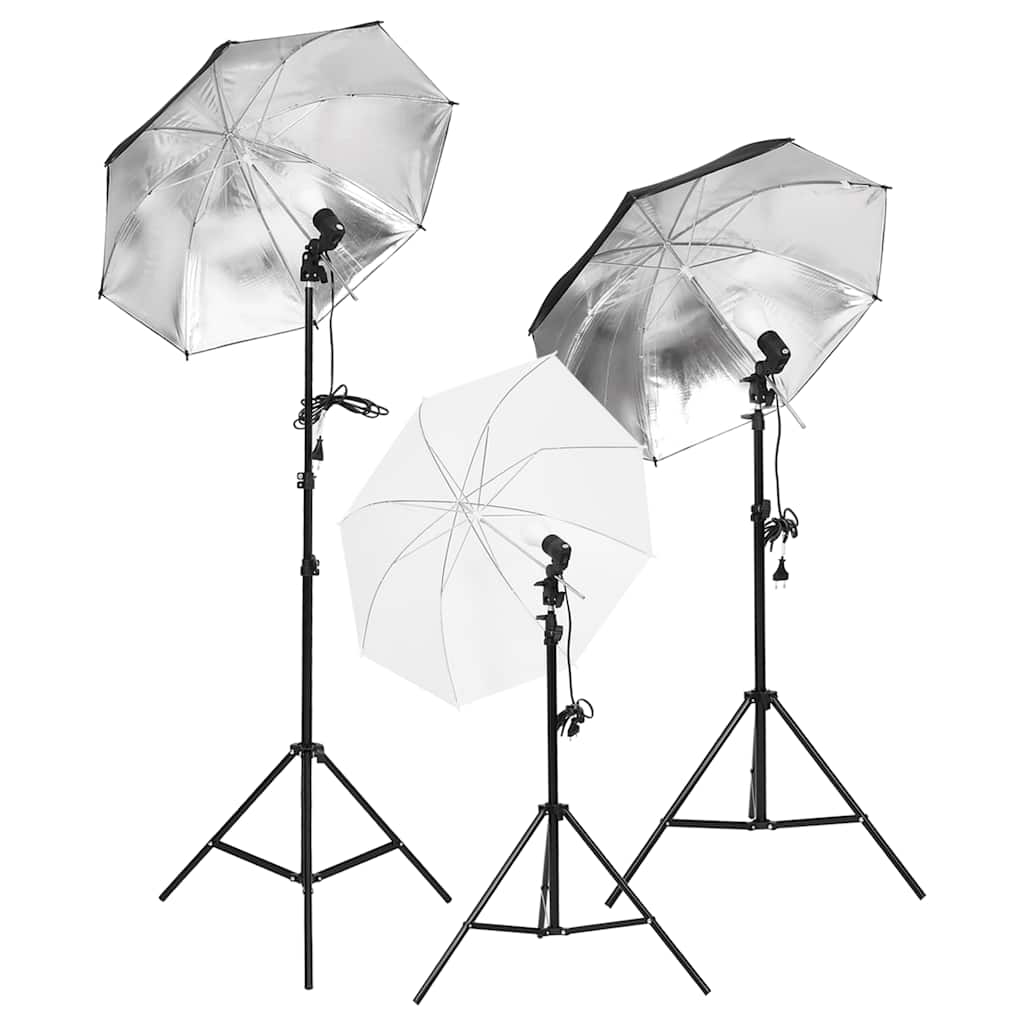 Set studio fotografico con set di lampade e sfondo - 600 x 300 cm (larghezza x lunghezza) - number 2.