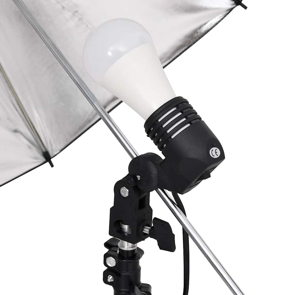 Set studio fotografico con set di lampade e sfondo - 600 x 300 cm (larghezza x lunghezza) - number 7.