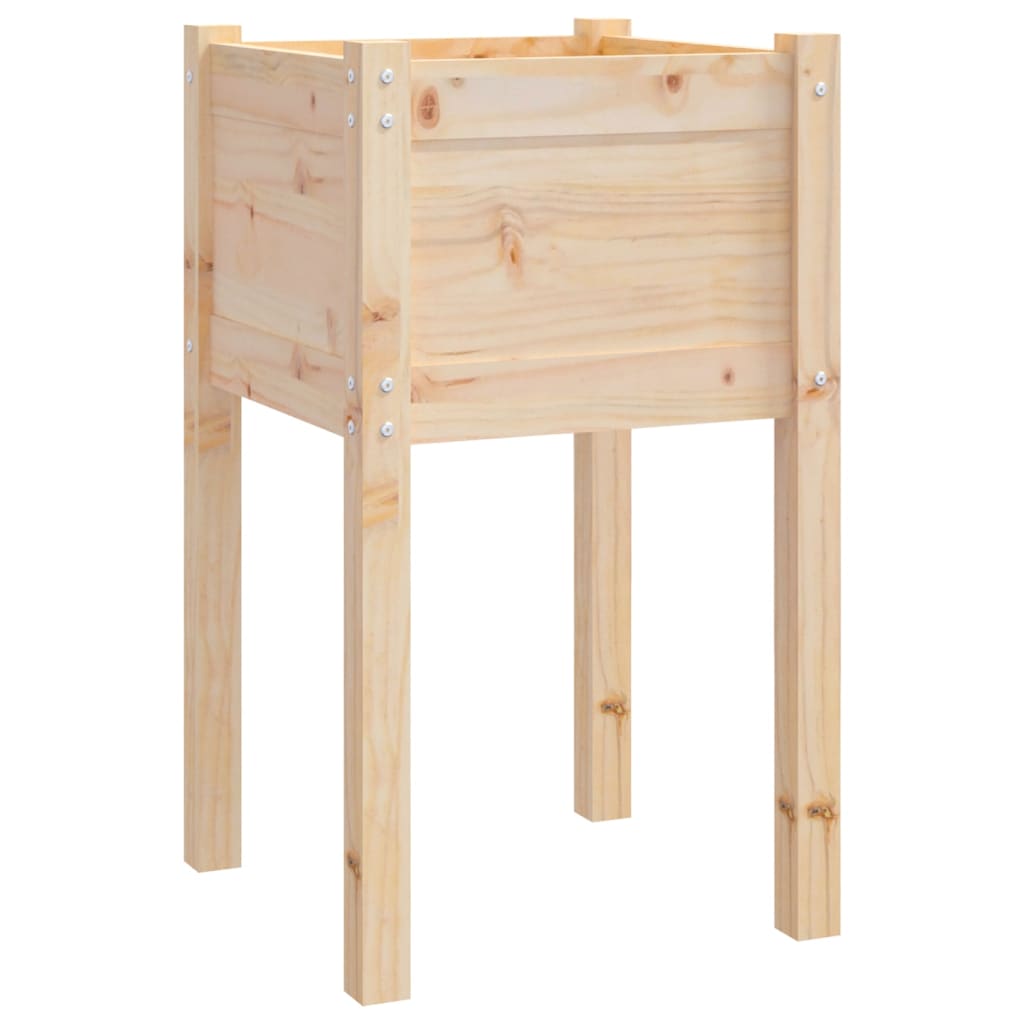 Planter box 40x40x70 cm solid pine - natural colored, 1 - number 2.