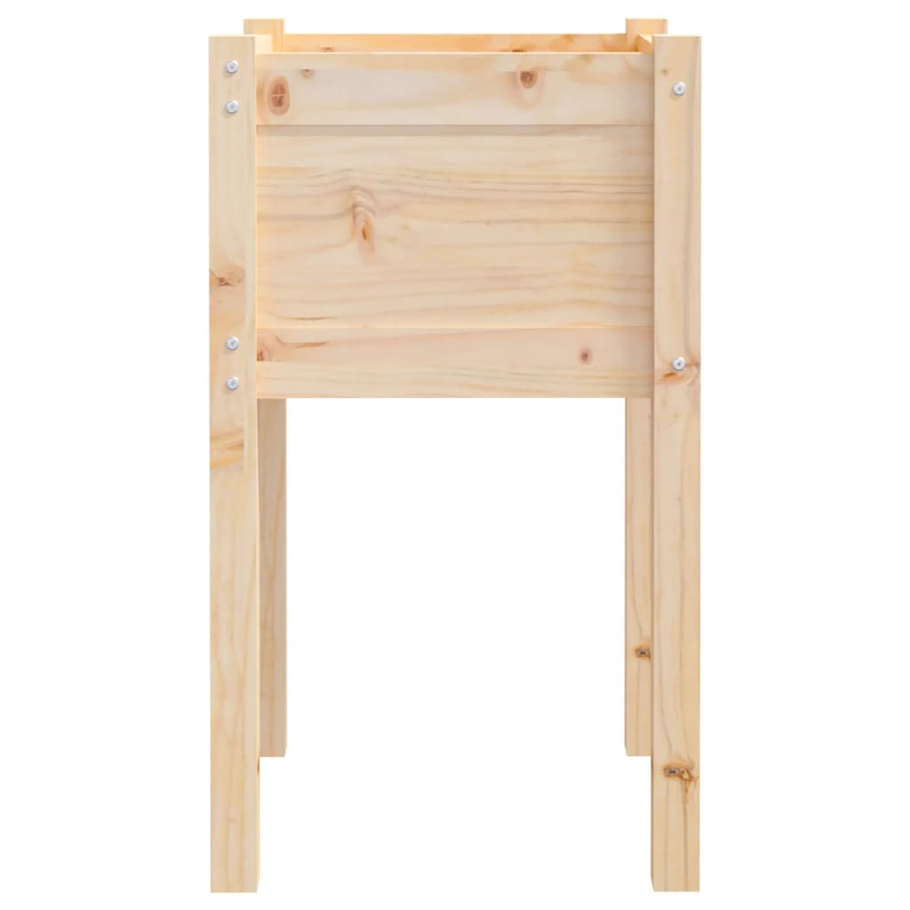 Planter box 40x40x70 cm solid pine - natural colored, 1 - number 4.