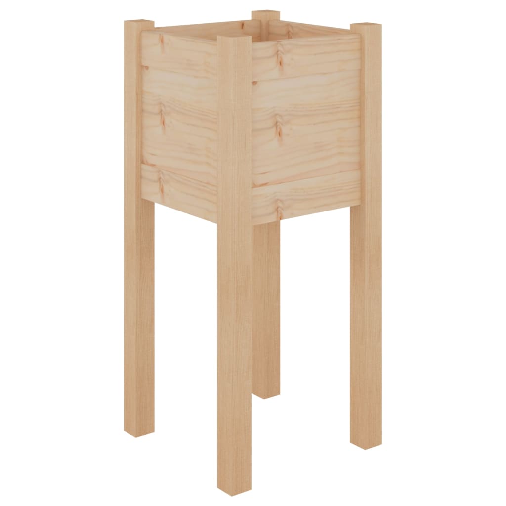 Plant boxes pc. 31x31x70 cm solid pine - black, 2, 1 - number 4.