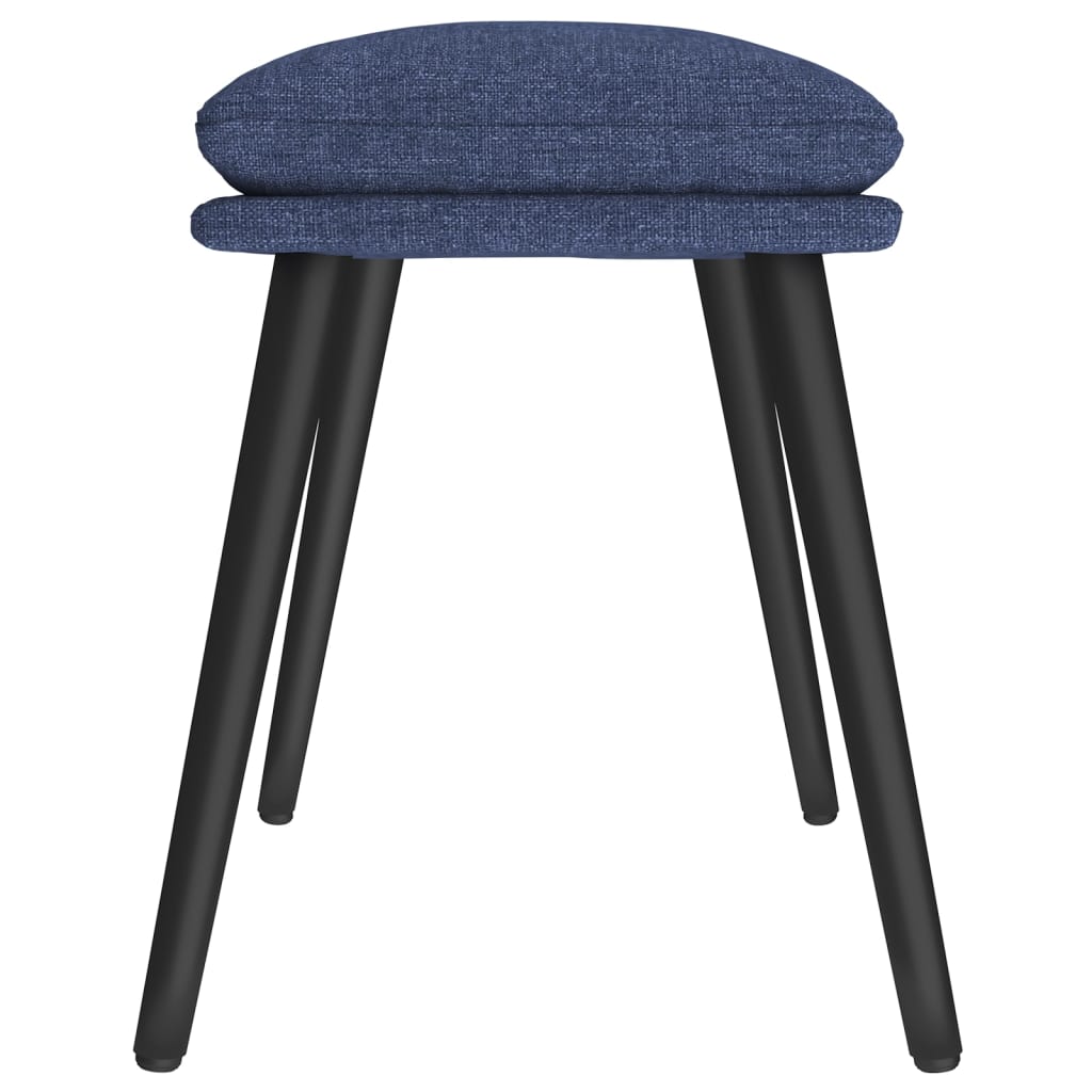 Fodskammel 45x29,5x35 cm stof - blå, 1 - number 4.