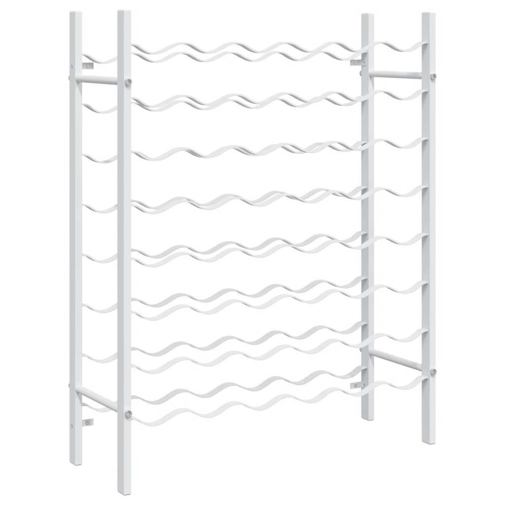 Vinski stalak za boce metalni - bijeli, 1, 48 - number 2.