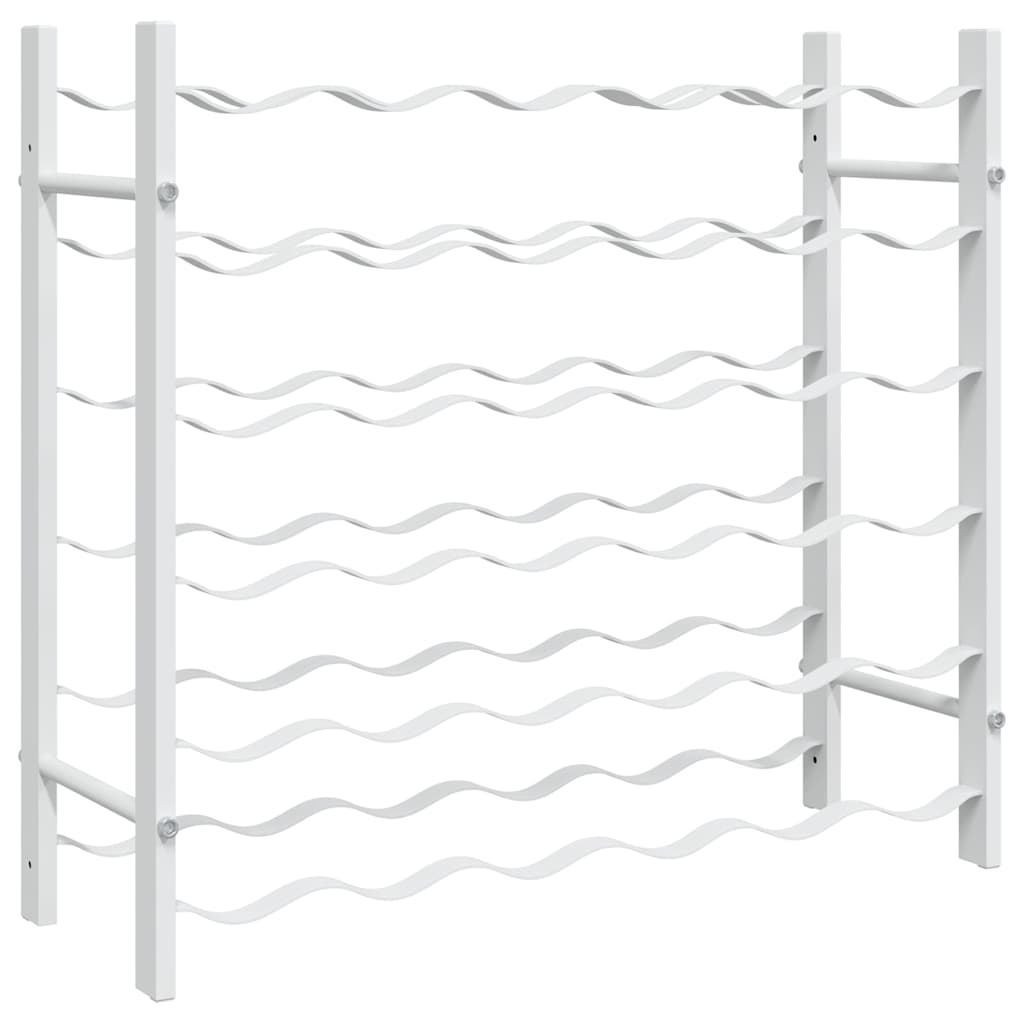 Vinski stalak za boce metalni - bijeli, 1, 36 - number 2.