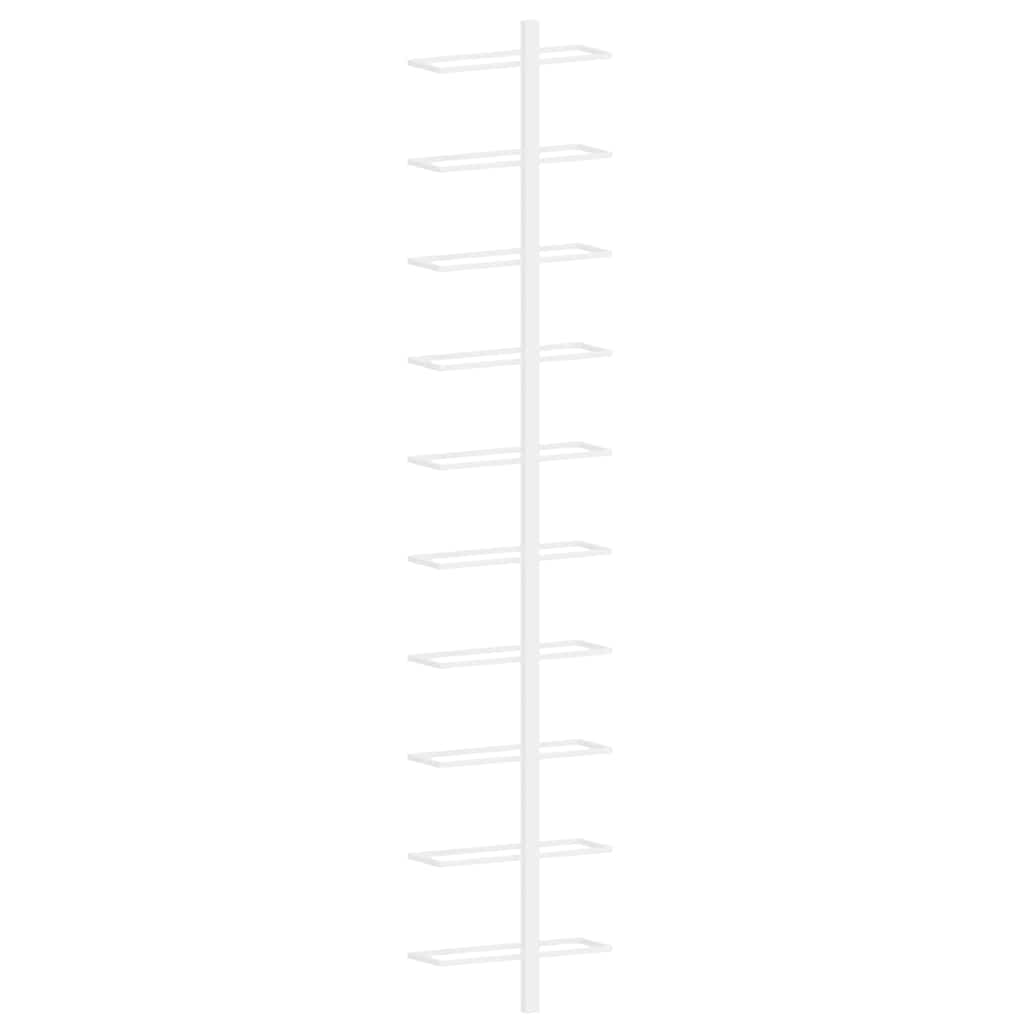 Zidni vinski stalak za boce metalni - bijeli, 1, 10 - number 4.