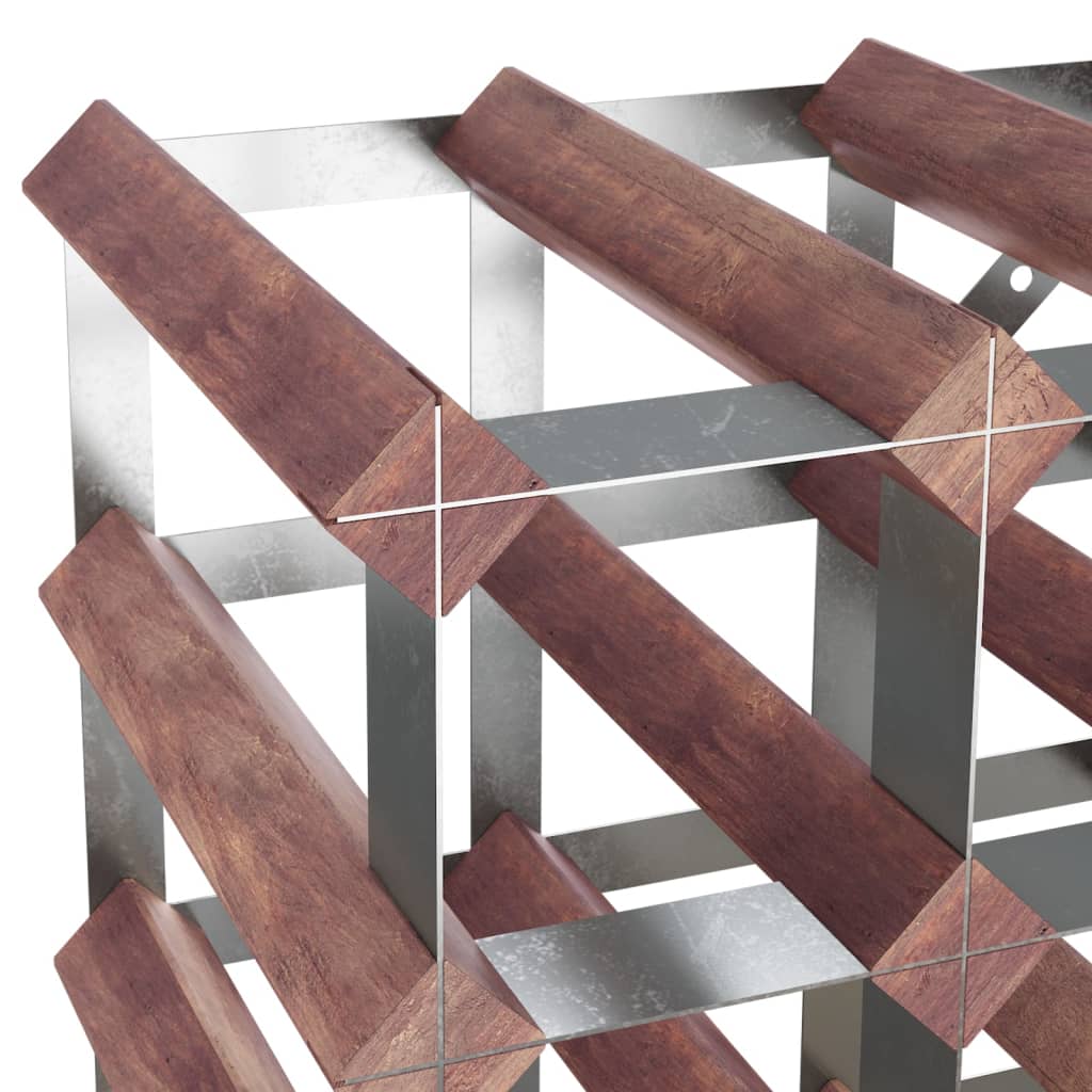 Vinreol til 42 flasker massivt fyrretræ brun - number 7.