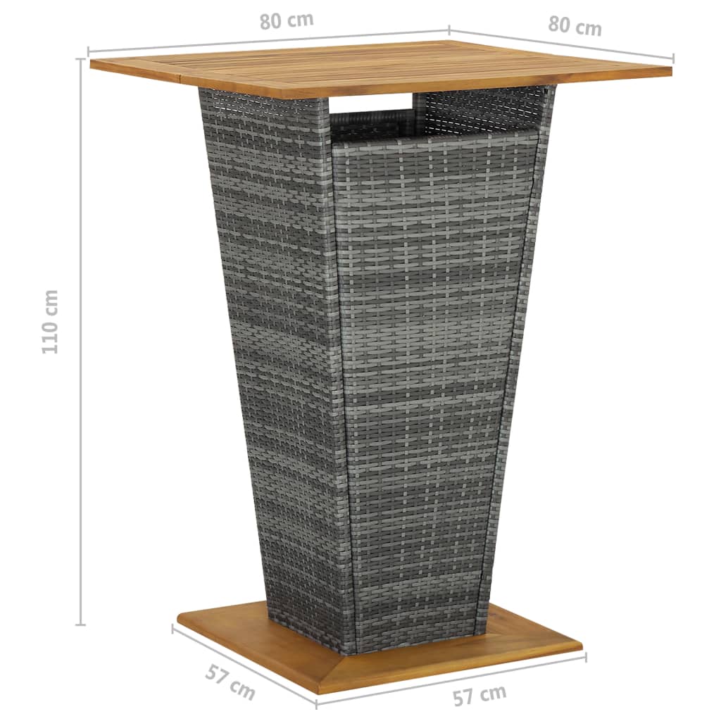 Bar set for the garden parts with cushions polyrattan - number 10.