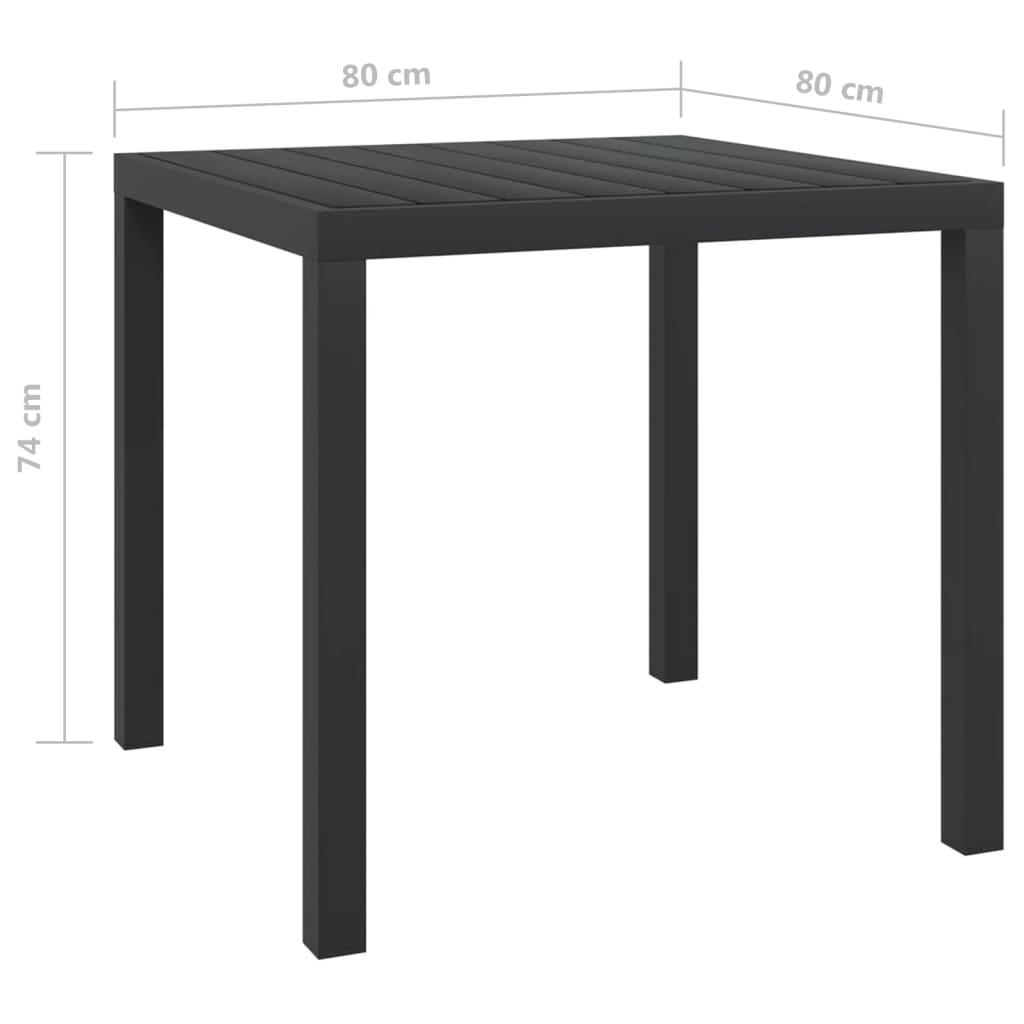 Spisebordssæt til haven 3 dele med hynder polyrattan grå - number 12.