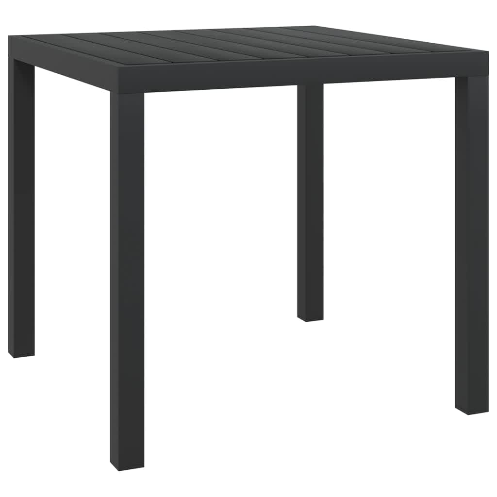 Spisebordssæt til haven 3 dele med hynder polyrattan grå - number 7.