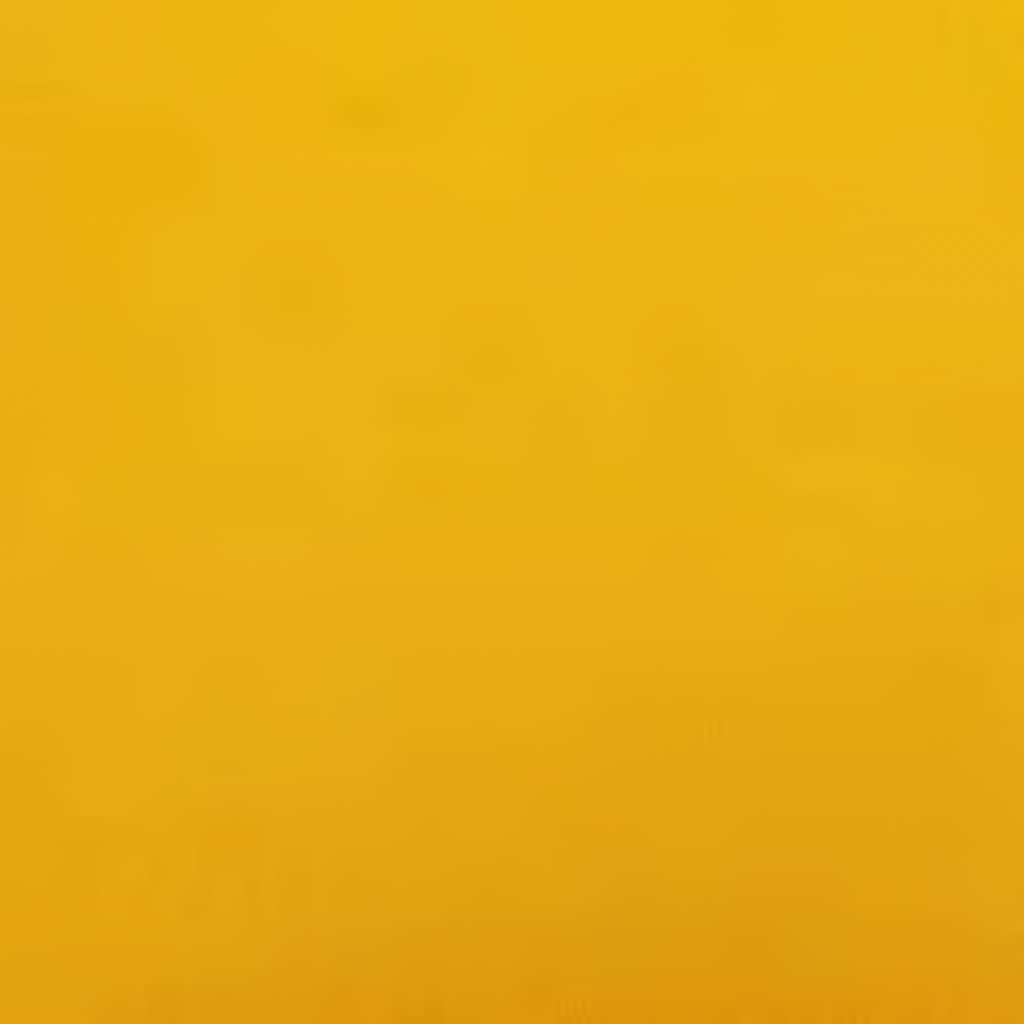 Lænestol med fodskammel fløjl sennepsgul - number 7.