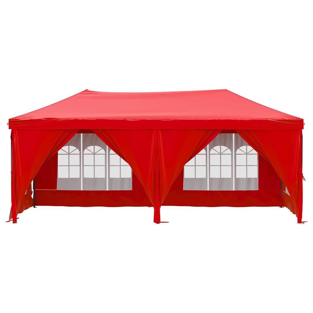 Foldable party tent with sidewalls - red, 3 x 6 m, 1 - number 3.