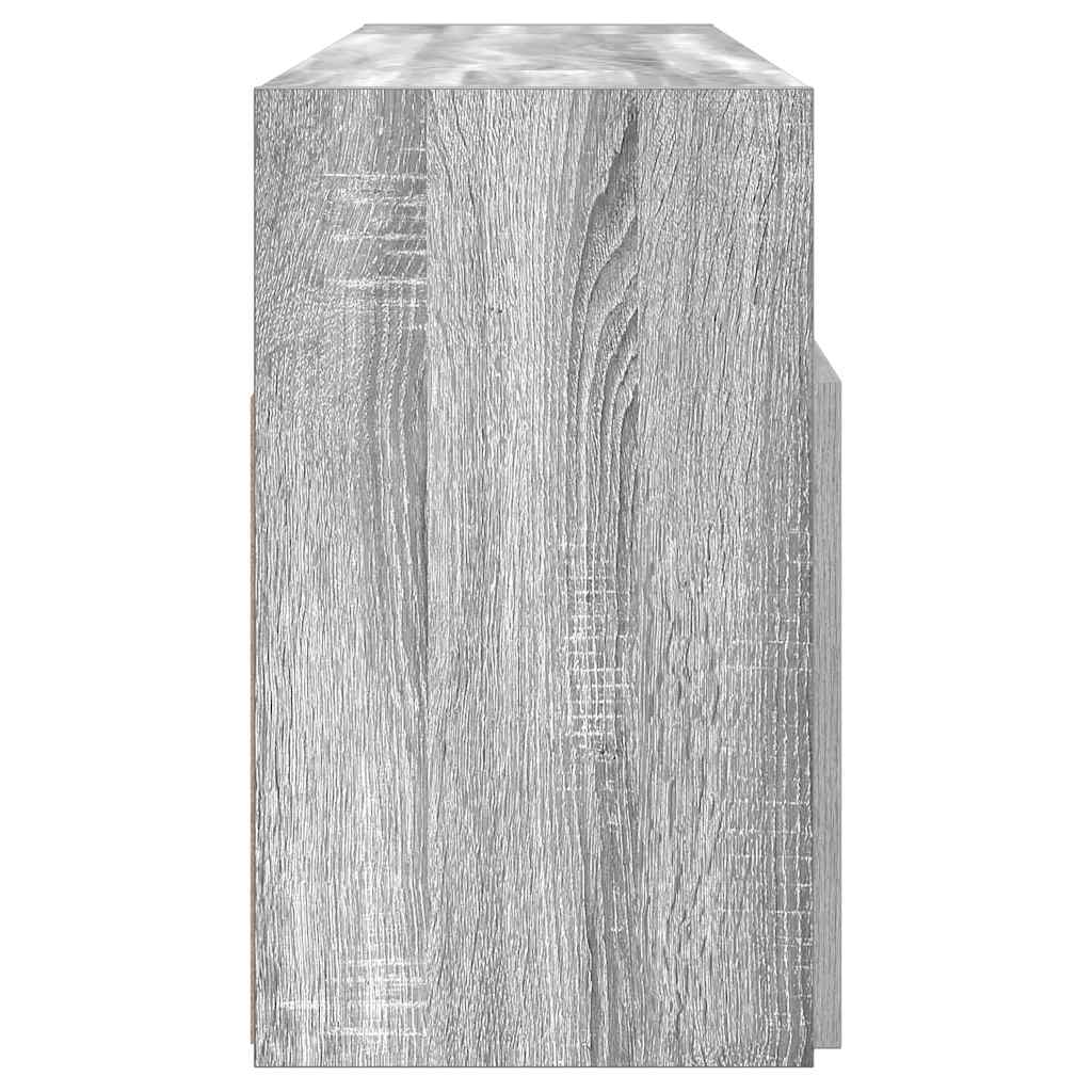 Tv-bord med led-lys 120x30x50 cm - grå sonoma-eg, 1 - number 8.