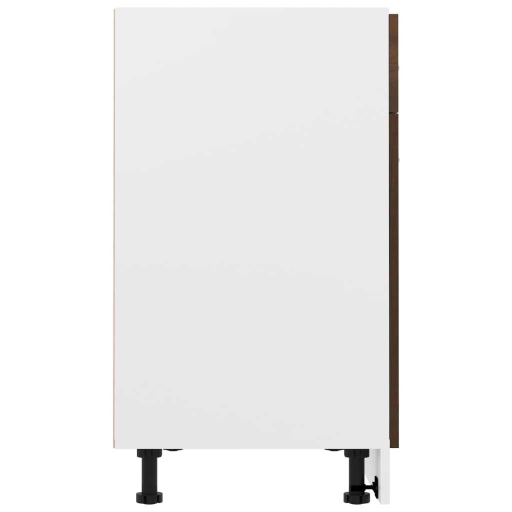 Priželjljivi lyon 80x46x81.5 cm izgrađeni drveni smeđi hrast - smeđi hrast, 1, 1x ormar (2 vrata 2 ladice) 80 cm, x - number 7.