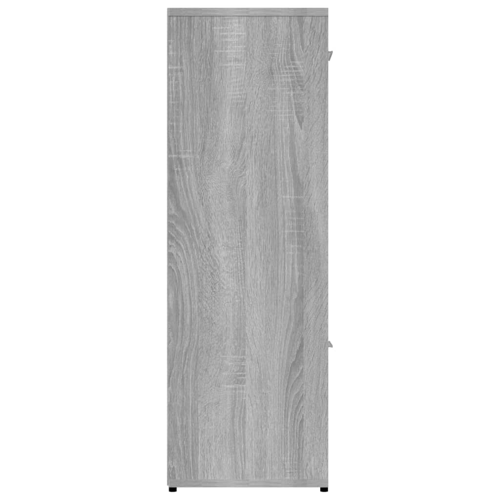 Libreria 90x30x90 cm legno ingegnerizzato - rovere sonoma grigio, 1 - number 7.