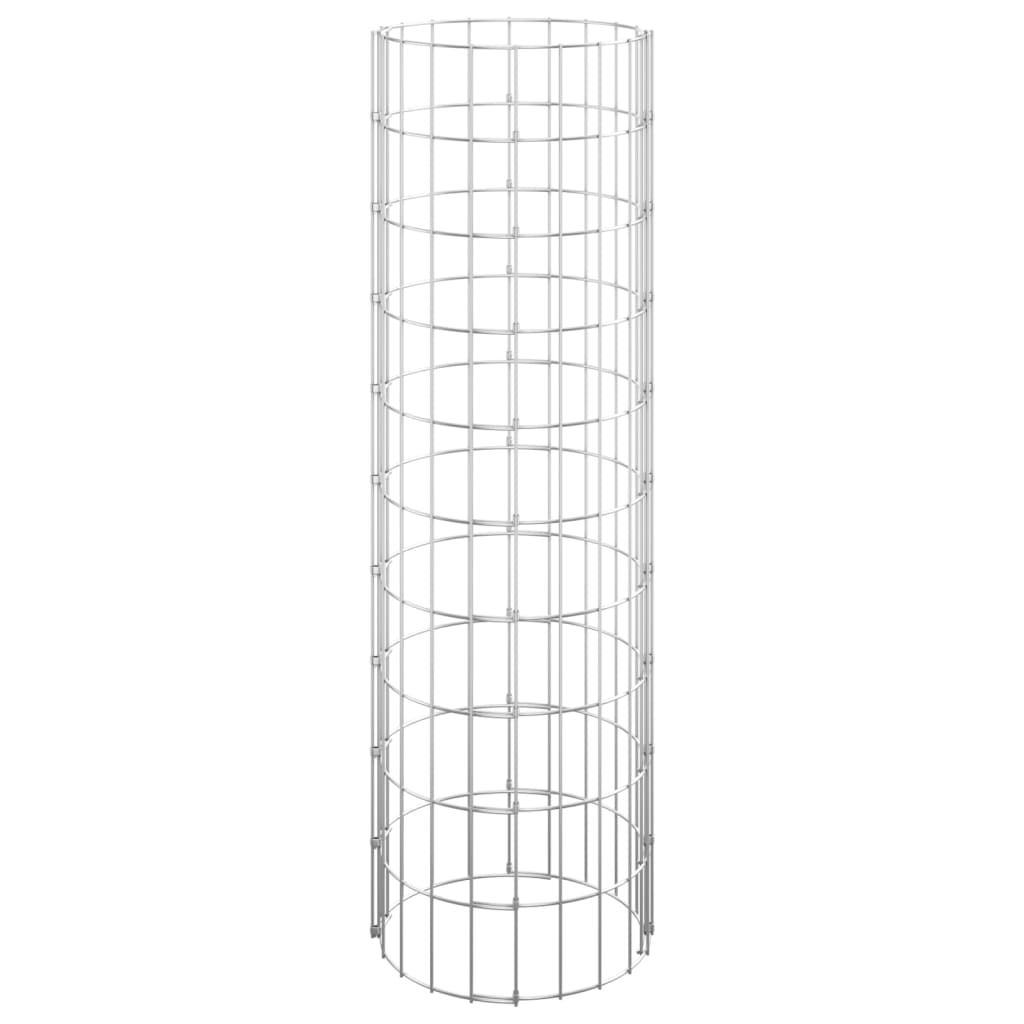 Round gabion-haved 3 pcs. ø30x100 cm galvanized steel - ø 30 x 100 cm (3 pieces), 1 - number 4.