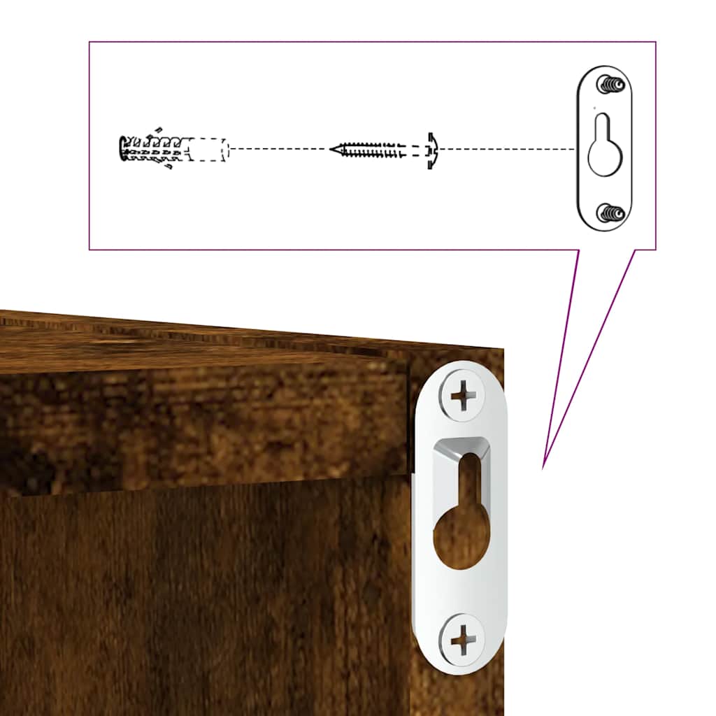 Półki ścienne szt. 30x15x30 cm sześcienne dąb wędzony - dąb wędzony, 2, 1 - number 9.