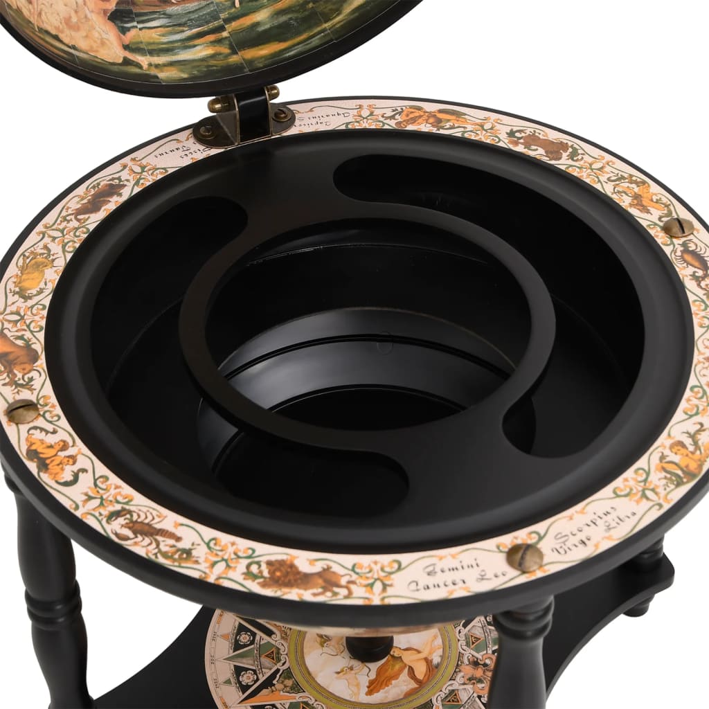 Globus šipka od punog drveta eukaliptusa - crna, 1 - number 6.