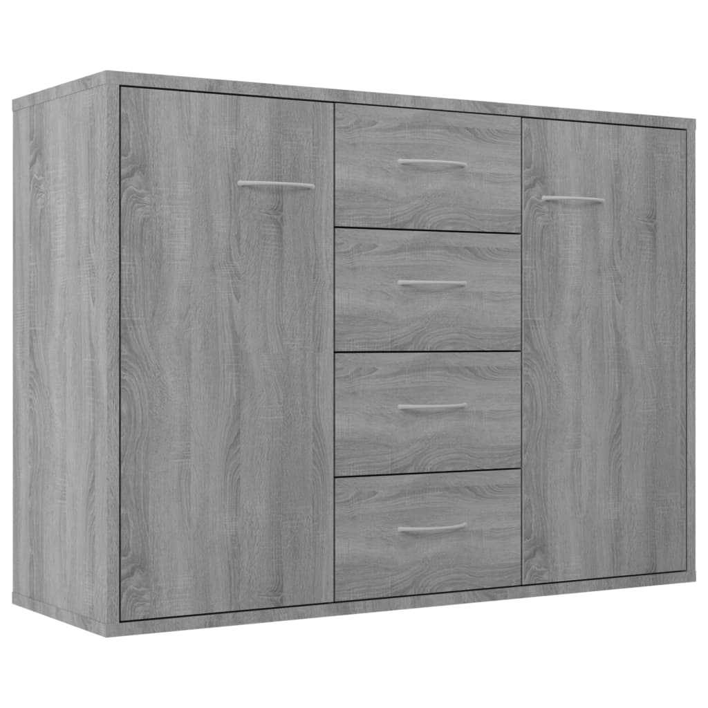 Komoda 88x30x65 cm konstruirano drvo - sivi sonoma hrast, 1 - number 2.
