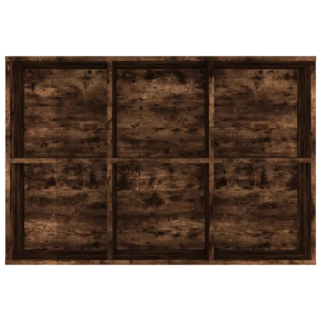 Bogreol/skænk konstrueret træ røget egetræ - røget eg, 66 x 30 x 98 cm, 1 - number 10.