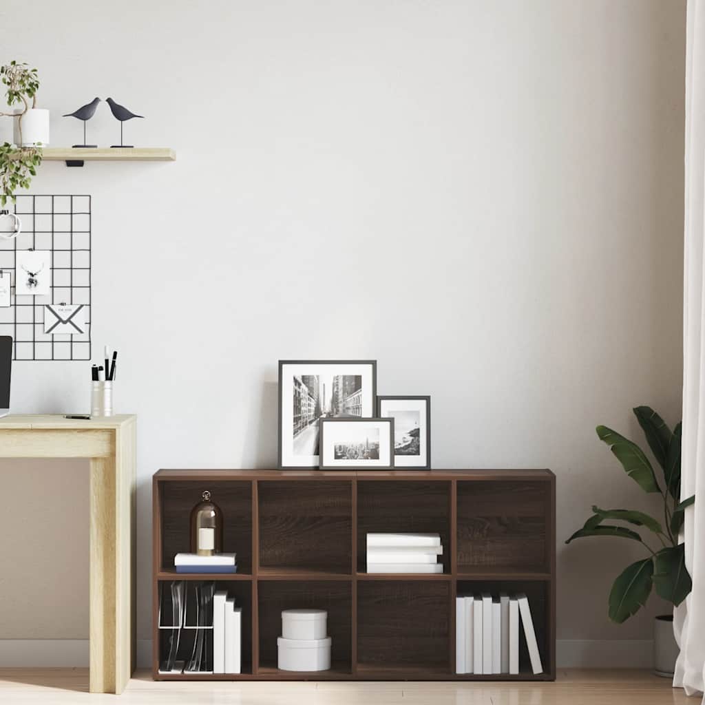 Regał/kredens 66x30x130 cm drewno klejone dąb brązowy - dąb brązowy, 1, 130 cm, 66 cm - number 3.