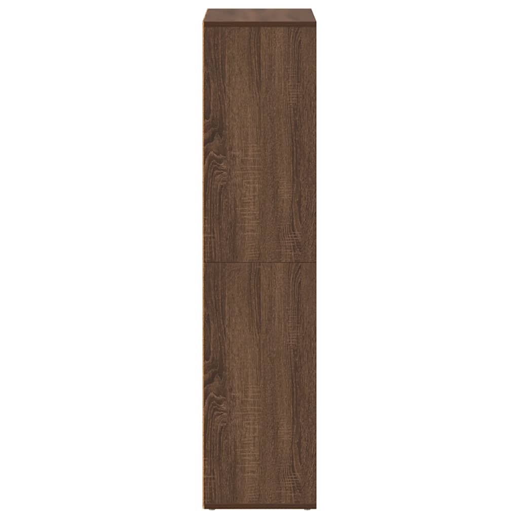 Regał/kredens 66x30x130 cm drewno klejone dąb brązowy - dąb brązowy, 1, 130 cm, 66 cm - number 7.