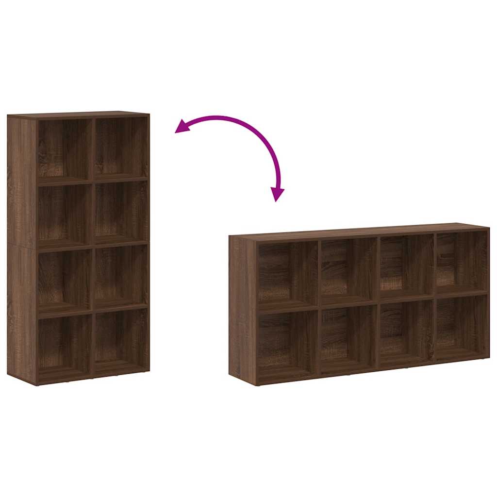 Regał/kredens 66x30x130 cm drewno klejone dąb brązowy - dąb brązowy, 1, 130 cm, 66 cm - number 9.