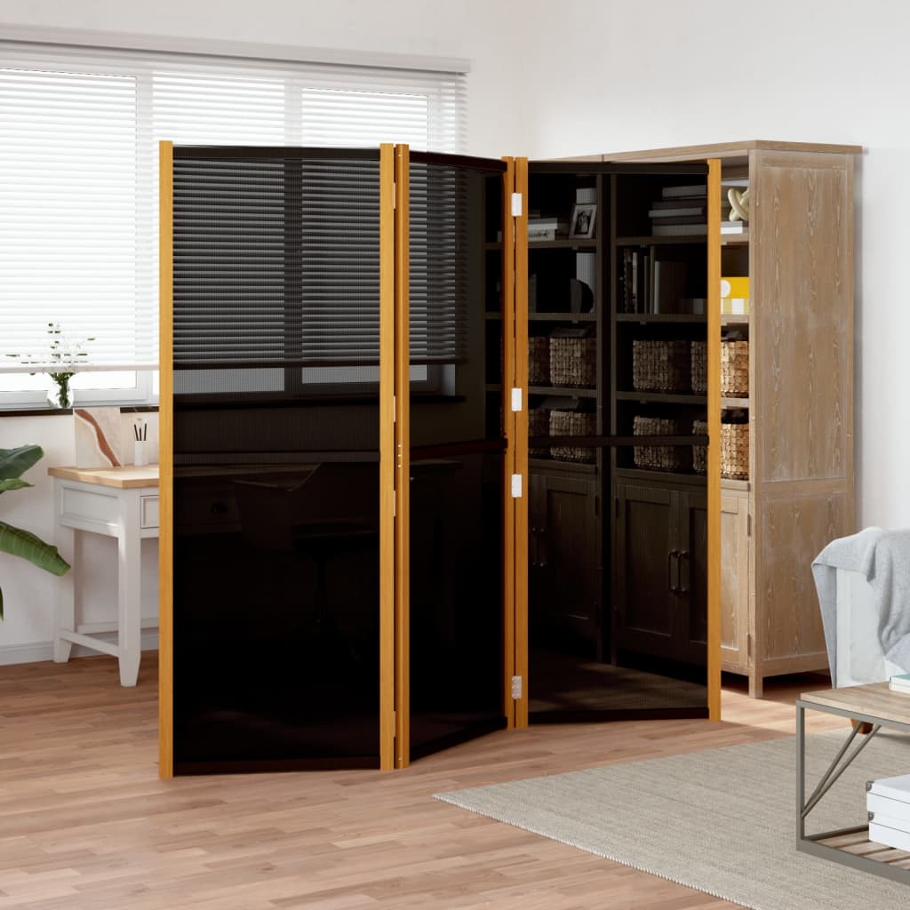 3-panels rumdeler - sort, 210 x 180 cm, 1, ooo 3 - number 1.