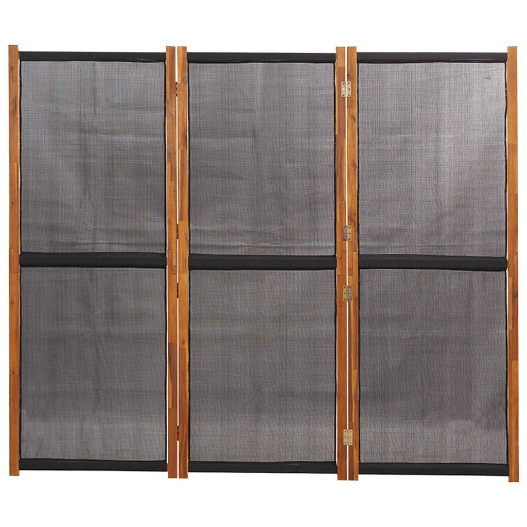 3-panels rumdeler - sort, 210 x 180 cm, 1, ooo 3 - number 4.