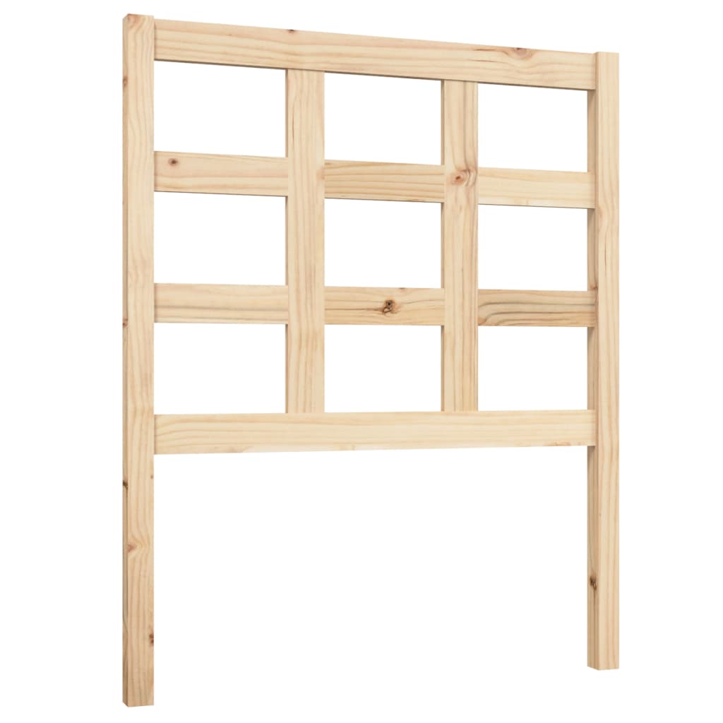 Sengegærde 80,5x4x100 cm massivt fyrretræ - naturfarvet, 80.5 x 100 cm, 1 - number 1.