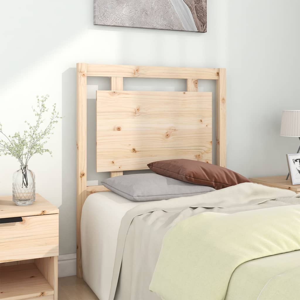 Sengegærde 80,5x4x100 cm massivt fyrretræ - naturfarvet, 80.5 x 100 cm, 1 - number 1.