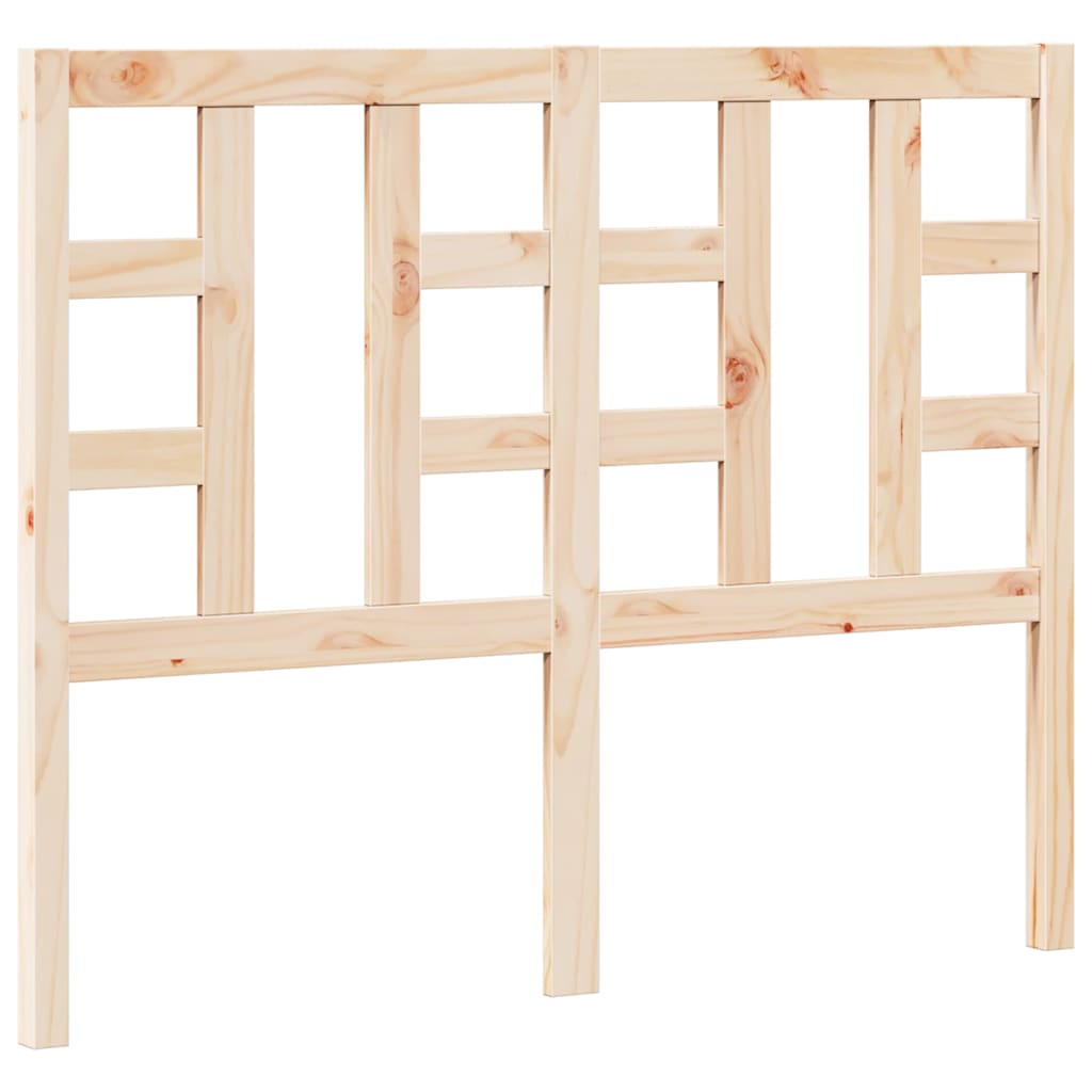 Sengegærde 126x4x100 cm massivt fyrretræ - naturfarvet, 126 x 100 cm, 1 - number 2.