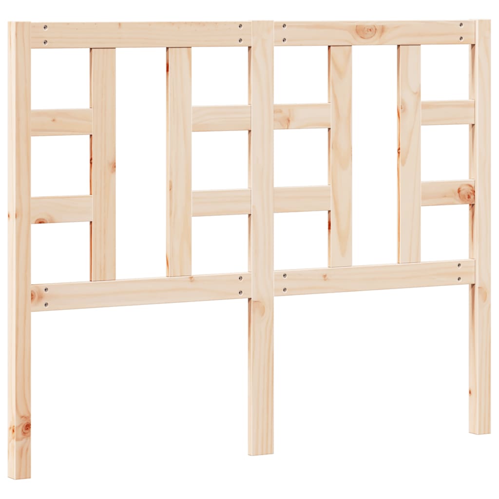 Sengegærde 126x4x100 cm massivt fyrretræ - naturfarvet, 126 x 100 cm, 1 - number 6.