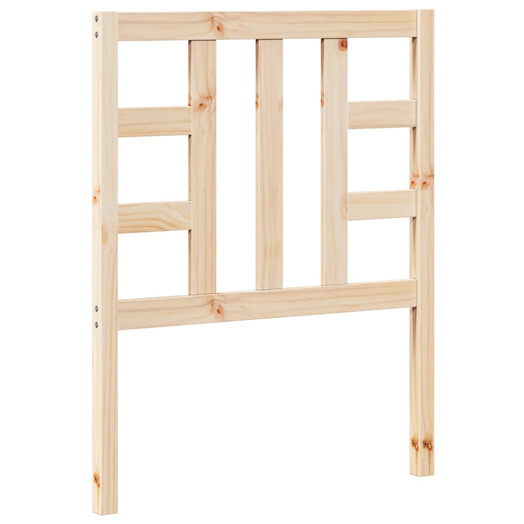 Wycięcie łóżka 81x4x100 cm sosna stała - naturalny kolor, 81 x 100 cm, 1 - number 2.