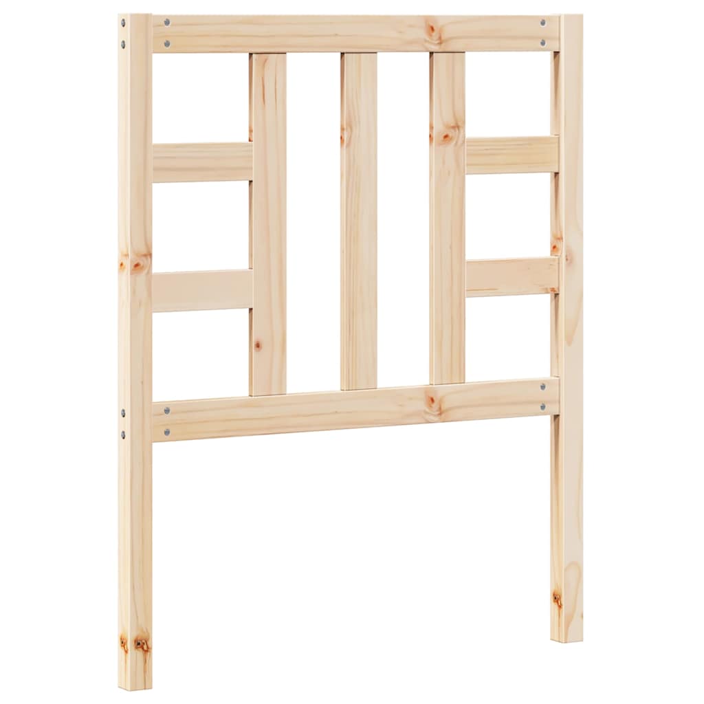 Wycięcie łóżka 81x4x100 cm sosna stała - naturalny kolor, 81 x 100 cm, 1 - number 6.