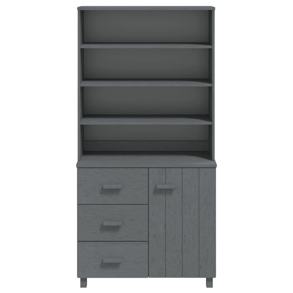 High cabinet hamar pine - dark grey, 2 - number 5.