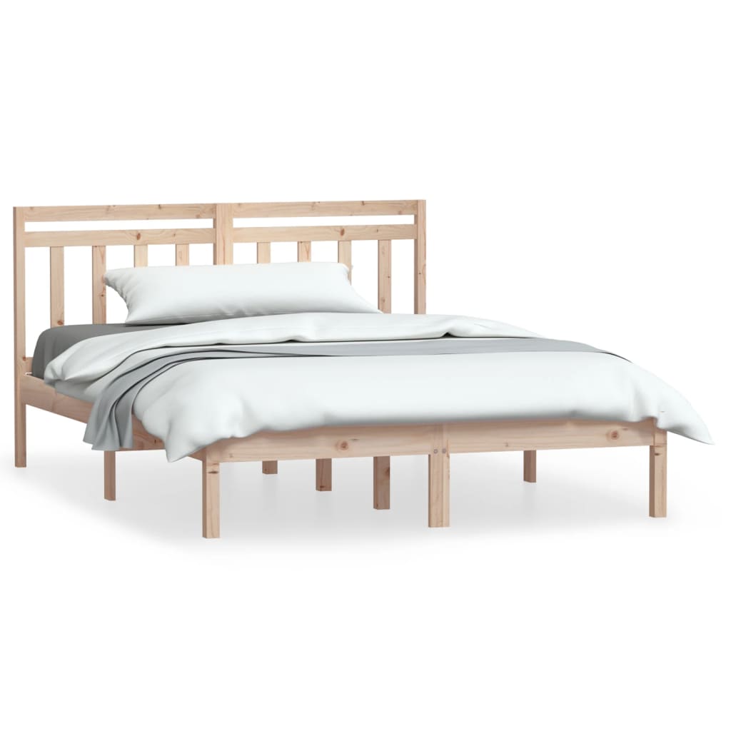 Bed frame small double solid wood - number 2.