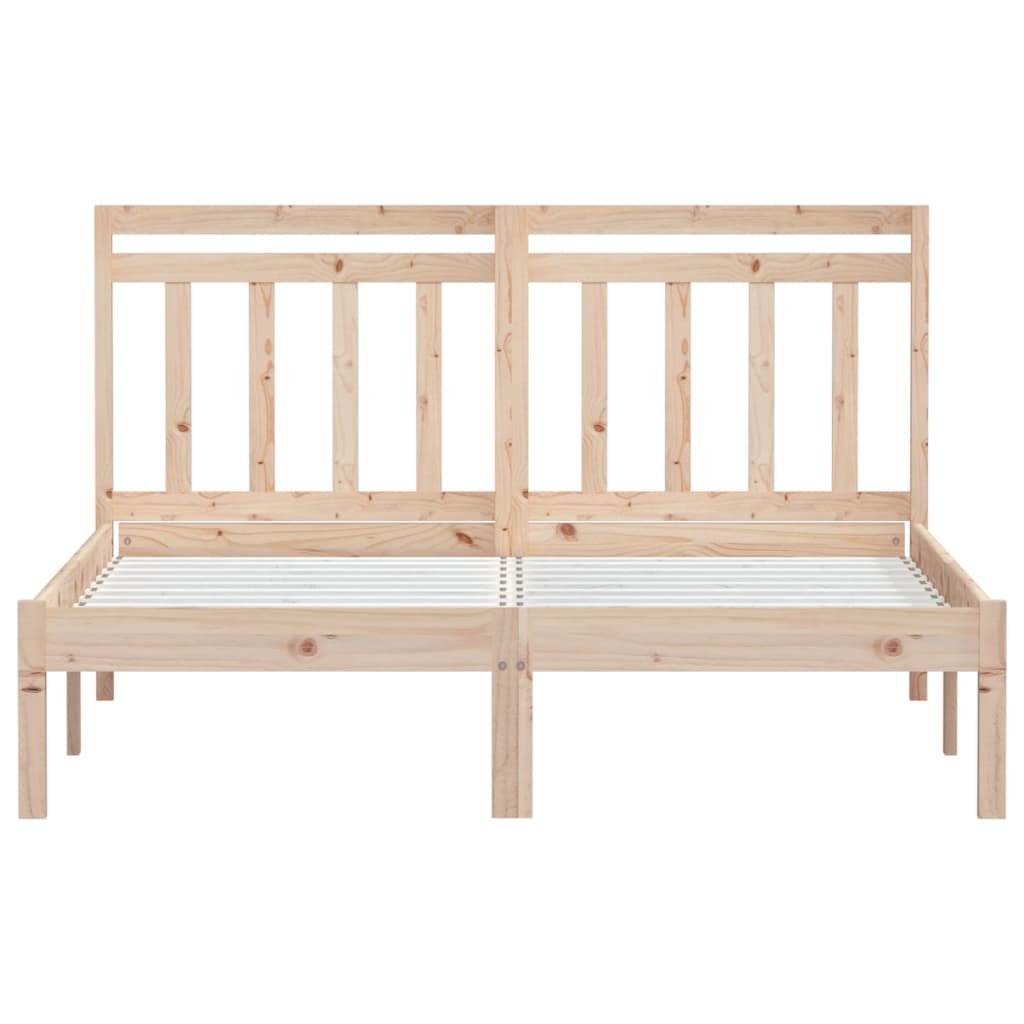 Bed frame small double solid wood - number 4.